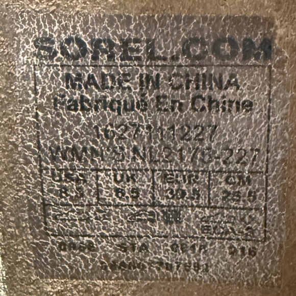 Sorel Cate The Great Tall LaceUp Lug Sole Wedge Boot Style NL2175-227 Size US8.5 - Picture 17 of 17